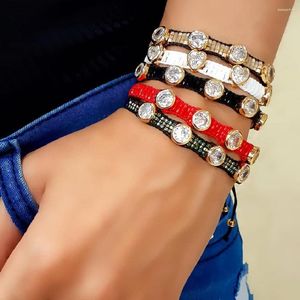 Strand Yastyt Miyuki Bracelet Women Women Rhinestone Pulseras