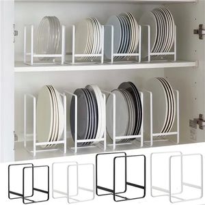 Food Storage Organization Sets Dish Rack Drainer Pot Kitchen Accessories Plate Drying Spice Organizer Sort 230817