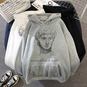 Herren Hoodies Sweatshirts Paare, die studentische Hoodies mit bedruckten Taschen mit langen Winterkoreaner -Sweatshirts für Frauen tragen, lose dicke billige Kapuzenpubernen Heiße Z230818