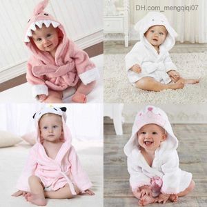 Blankets Swaddling Cute cartoon towel cute baby girl hoodie bathroom children's shower suit winter clothing pajamas Z230818