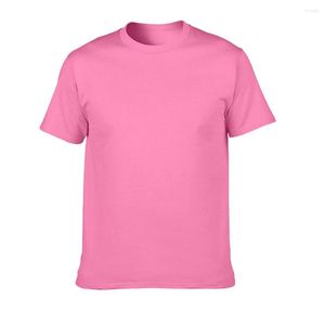 남자 T 셔츠 2023 여름면 티셔츠 남성 캐주얼 짧은 소매 O- 넥 셔츠 편안한 단색 꼭대기 티