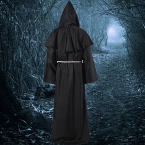 Halloween dead cosplay costume,Two piece set of waist straps Costumes medieval monk suit, monk robe, wizard suit, priest suit, classic fashion