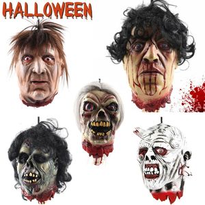Outra festa de eventos suprimentos de Halloween Horror Props Bloody Hand Houd House Party Decoration Scary Zombie Heads Bloody 230817