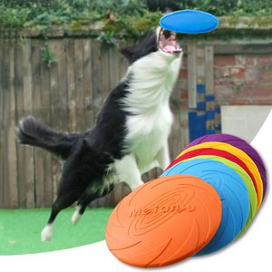 I giocattoli per cani mastica 151822cm PET Flying Disco Toy Toy Silicone Outdoor addestramento per le forniture di giochi antenessi interattive Juguete Perro 230817
