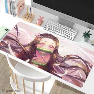 Podkładki myszy Demon Demon Slayer Mysa Gaming Niestandardowy komputer Komputer Nowy masa myszy MousePad Dywan Naturalny guma biuro myszy MAT R230818