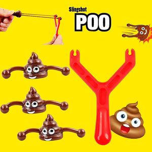 Funny Poo Launcher Tricky Slingshot Children Toys Kids Birthday Gifts Regali per matrimoni per gli ospiti Bomboniere feste di Natale