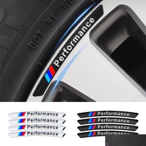 Altri accessori esterni 4x Decal Decal Adesivo Ruote Rims Prestazioni di corsa per E46 E90 E60 E39 F10 F30 E36 F20 X1 X3 X5 ET DHSOC