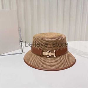 Stingy Brim Hats Designer Woven Bucket Hats Straw Hat Womens For Garden Travel Beach Sunhat High Quality woman Cap Men Fashion StrawhatJ230819