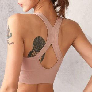 2023New Yoga Outfit Sports Bra Women Shockproof Anti-Sagging Front Zipper Gathers Seamless No Steel Ring Fitness Running Beauty Back Underwear Original