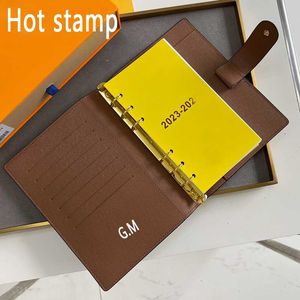 Caderno de carteira de designer de luxo Homens homens agenda cobertura carteiras