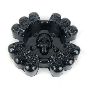 Mais recente resina legal fumando terror halloween skull estilo cinzas cinzas portátil erva tabaco cigarro cigarro suportes de suporte de mesa de suporte de spoot spoot