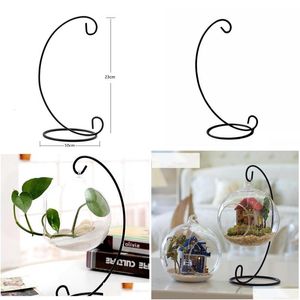 Candle Holders Ornament Display Stand Iron Rack för Hanging Glass Globe Air Plant Terrarium Witch Ball Holder Wedding Home Decor TTA OT8RI