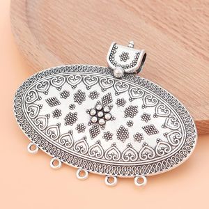 Kolye Kolye 3pcs/Lot Tibet Silver Boho Bohemia Büyük Kabile Konnektörleri DIY Kolye Takı Yapma Bulunma