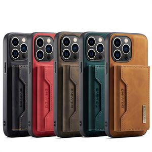 Plånbok PU Luxury Magnetic Leather Phone Case med korthållare för iPhone 14 13 12 11 Pro Max 7/8/SE2/SE3 7P/8P X/XS Max