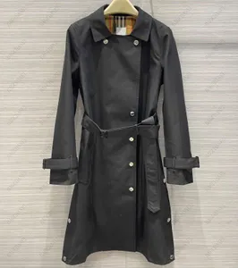 Kobiety Windbreaker Projektanty kurtki zimowy płaszcz mody przycisk kratowy Klasyczny styl damski płaszcz z paskiem w stylu peleryny krótki Win291v