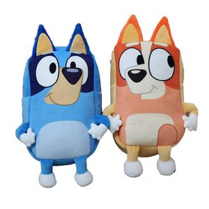 Ryggsäckar Cartoon Kawaii Blueed Family Plush Bag Anime Children's Backpack Book BAG Blue Bingo Dog Fashion Dagis Kids Gift 230818