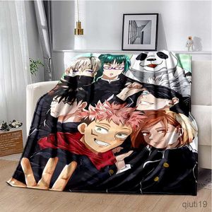 Blankets Jujutsu Kaisen Throws Blanket Super Soft Featuring Yuji Megumi Satoru Blanket for Travel Beding Bed R230819