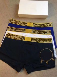 Underpants Designer Medusa 3pcs/Lot Men Rouves Designers Boxers de moda Moda de algodão respirável Coloqueira Man Man Roufe