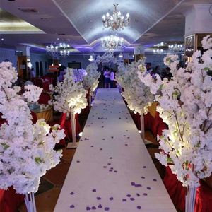 5ft Tall white Artificial Cherry Blossom Tree Roman Column Road Leads For Wedding Mall Opened PropsZZ