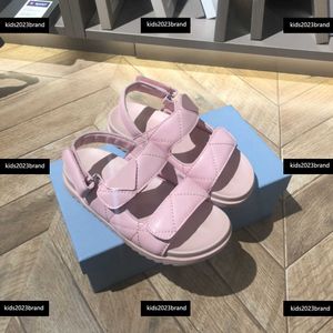 kids sandals Light Pink Girl Slippers Child Shoes Summer Fashion Casual shoes Box Packaging Children's Size 26-35 Free shipping