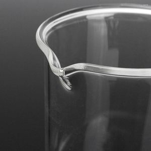 Beaker 5Pcs Lab Experiment Equipment Clear Low Form Borosilicate Glass Beakers