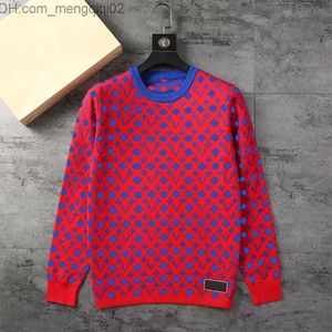 Erkek Sweaters 2022 Kalite Kırmızı Erkek Sweaters Mektubu Nakış Örtüsü Kazak Kış Sweatshirt Yuvarlak Boyun Ülkenli Kollu Hoodie Kadın Tasarım Z230819
