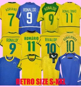 1998 1970 Brasil Soccer Jerseys Pele 2002 Ретро -Рубашки Карлос Ромарио Роналдиньо 2004 Camisa de Futebol 1994 Бразилии 2006 г. 1982 Rivaldo Adriano 2000 1957 2010 1997 888