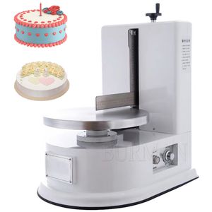 Automatic Cake Cream Spreading Coating Machine Cake Bread Decoration Spreader Smoothing