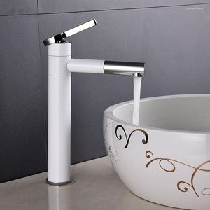 Bathroom Sink Faucets Paint Basin Faucet Vessel Sinks Mixer Vanity Tap Swivel Spout Deck Mounted Cold And Water Washbasin
