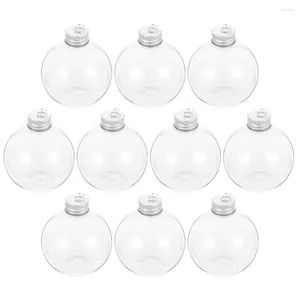 Vases Christmas Spherical Bottle Milk Coffee Bottles Drink Containers Lids Water Sealing Cold Empty Plastic Convenient Juice Caps