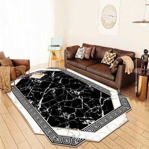 Carpets Golden Frame Carpets for Living Room Luxury European Style Entrance Doormat Children's Bedroom Rug Fluffy Plush Bath R230718