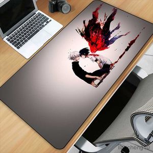 Mouse Pads Bilek Anime Özelleştirilmiş Baskı Oyun Mousepad Bilgisayar Doğal Kauçuk E-Sports Masa Padi Büyük Fare Pad R230819