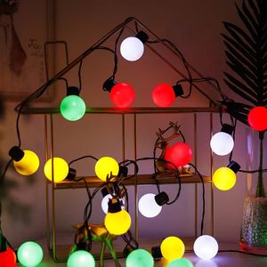 G50 Globe Bulb 5m 10m 5 cm Big Ball LED a LED Light Light Outdoor Christmas Globe Balloons Fairy Lights Fare di matrimonio Garland