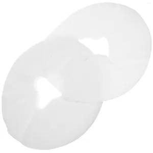 Pillow 100 Sheets 29x28cm Headrest Cover Hole Sheet Salon Mat For Home Shop White