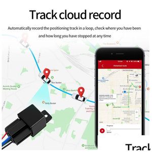 Car Gps Accessories C13 Safety Relay Tracker Gsm Locator App Tracking Remote Control Anti-Theft Monitoring Cut Oil Power Car-Track Dh0O2