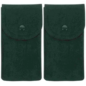 Scatole d'oro 2pcs Pratica in tessuto flannellata sacchetto da viaggio durevole custodia da viaggio