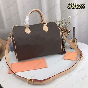 El çantaları kadın nano hızlı yastık messenger çanta klasik lüks tasarımcı crossbody çantaları bayan boston mini totes deri çanta omuz kayış ile 30/20/20/16cm