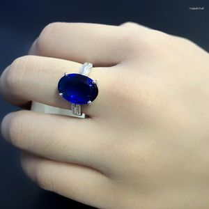 Cluster Rings Moonrocy Cz Blue Crystal Ring Cring