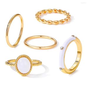Wedding Rings Vienkim Trendy Ring Set Teen Girls Matching For Women Anillos Jewelry Sets Bague Femme Ringen Fashion Gift Accessories