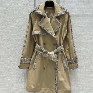 패션 디자이너 새로운 트렌치 여자 재킷 롱 스타일 재킷 여성 코트 후드 양모 슬림 코트 공원 672