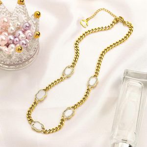 Män designer halsband guldmönster kedjor halsband mode kvinnliga smycken parti tillbehör gåva