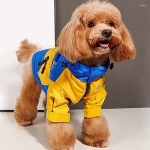 Dog Apparel 2023 Pet Waterproof Jacket Hooded Dogs Cats Raincoat Sport Hoodies Fashion Coat Winter Warm Clothes