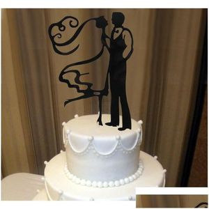 Other Festive Party Supplies Acrylic The Bride Groom Funny Wedding Cake Decorations Personalized Decorating Topper Oh011 94Jt5 Dro Otxr7