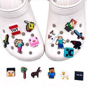 Schuhteile Accessoires /Set PVC Charaktere Dekorationen Gartenschuhe Fit Clog Jibz Charms Kinder Geschenk Drop Lieferung OT7YA