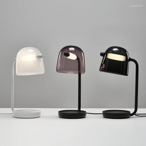 Bordslampor vardagsrum golvlampa amerikansk enkel glas vertikal kreativ studie och sovrum designer