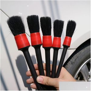 Fırça 5pcs Araba Detaylandırma Cam Temizleyici Aracı Temizleme Set Gösterge Tablosu Hava Çıkış Temiz Araçlar Yıkama Damlası Teslimat Mobilyalar Motosiklet Bakım Dhmrj