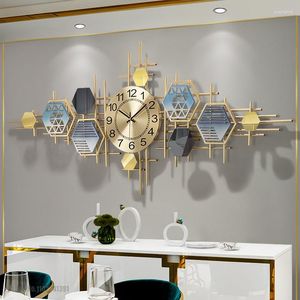 Wanduhren Uhr Nordic Light Luxus Wohnzimmer Einfacher moderne kreative Mode -Home -Dekoration Essdekoration Dekor