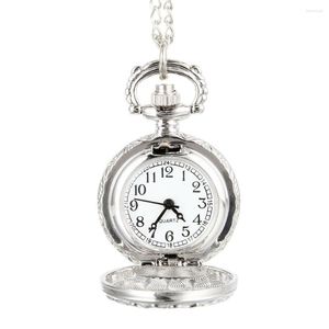 Pocket Watches Fashion Vintage Quartz Watch Alloy Flowers Butterfly Women Lady Girls Necklace Pendant Sweater Chain Clock Gifts XIN-Ship