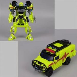 Dönüşüm Oyuncaklar Robotları 14cm Film SS Dönüşüm Oyuncakları Robot Ambulans Araba Aksiyon Figür Model Koleksiyon Hediyesi Erkekler için 230818