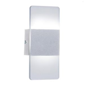 Wall Lamp Aluminium Light LED Up And Down For Bedroom Living Room Corridor Aside Lighting Rectangle Bedside